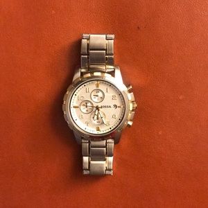 Men’s fossil stainless steal watch